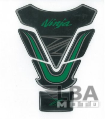 1 329 р. Наклейка на бак для мотоцикла Kawasaki Ninja Z Черно-Зеленая  пм-00017120  с доставкой в г. Пермь. Увеличить фотографию 1