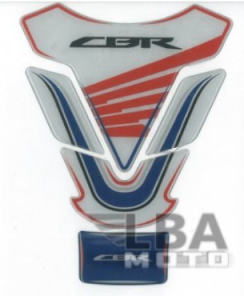 1 329 р. Наклейка на бак для мотоцикла Honda CBR 2 Бело-Сине-Красная  пм-00017123  с доставкой в г. Пермь. Увеличить фотографию 2