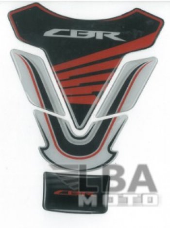 1 329 р. Наклейка на бак для мотоцикла Honda CBR 2 Черно-Бело-Красная  пм-00017124  с доставкой в г. Пермь. Увеличить фотографию 2