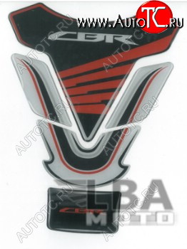 1 329 р. Наклейка на бак для мотоцикла Honda CBR 2 Черно-Бело-Красная  пм-00017124  с доставкой в г. Пермь