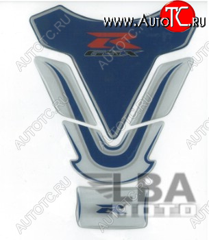 1 329 р. Наклейка на бак для мотоцикла Suzuki GSX-R Бело-Синяя  пм-00017125  с доставкой в г. Пермь