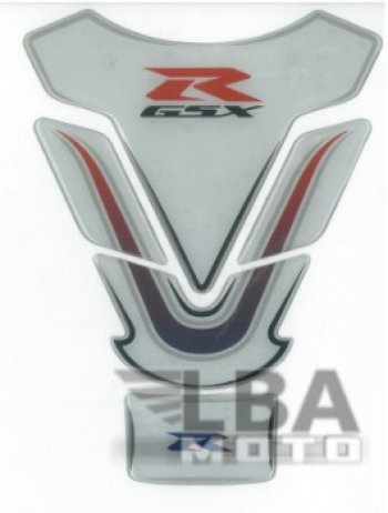 1 329 р. Наклейка на бак для мотоцикла Suzuki GSX-R Бело-Сине-Красная  пм-00017126  с доставкой в г. Пермь. Увеличить фотографию 2