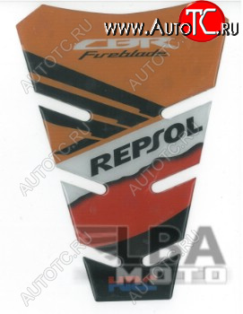 1 329 р. Наклейка на бак для мотоцикла Honda CBR1000RR Fireblade Repsol  пм-00017128  с доставкой в г. Пермь