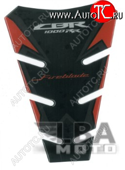 1 329 р. Наклейка на бак для мотоцикла Honda CBR1000RR Красно-Черная  пм-00017129  с доставкой в г. Пермь