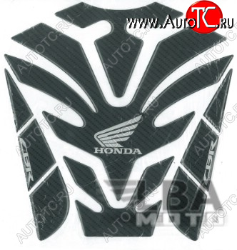 1 279 р. Наклейка на бак для мотоцикла Honda CBR Карбон Черная 2  пм-00017135  с доставкой в г. Пермь