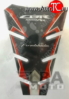 1 329 р. Наклейка на бак для мотоцикла Honda CBR1000RR Красно-Черная 2  пм-00017158  с доставкой в г. Пермь
