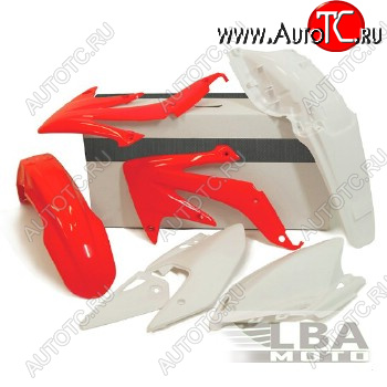 11 799 р. Комплект пластика R-Tech Honda CRF450X 08-17 (R-KITCRX-OEM-415) красный-белый  r-kitcrx-oem-415  с доставкой в г. Пермь