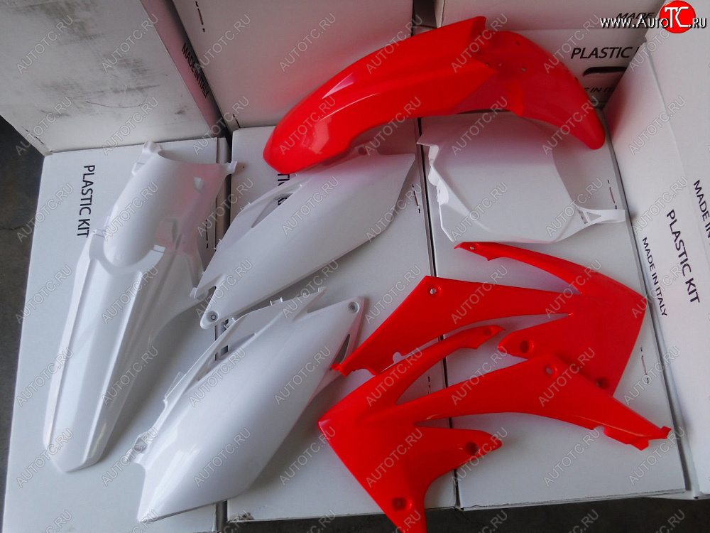 15 599 р. Комплект пластика R-Tech Honda CRF450RRX 2017 (R-KITCRF-OEM-600) красный-белый  r-kitcrf-oem-600  с доставкой в г. Пермь