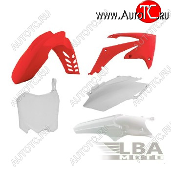 12 749 р. Комплект пластика R-Tech Honda CRF250R 11-13, CRF450R 11-12 (R-KITCRF-OEM-516) красный-белый  r-kitcrf-oem-516  с доставкой в г. Пермь