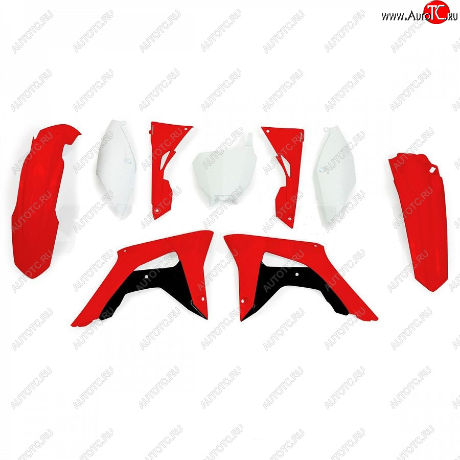 14 999 р. Комплект пластика R-Tech Honda CRF250R 2018, CRF450R 17-18 (R-KITCRF-OEM-599) красный-белый  r-kitcrf-oem-599  с доставкой в г. Пермь