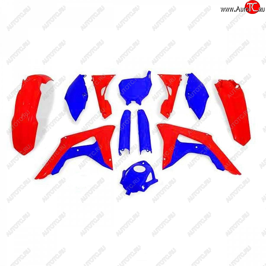 14 999 р. Комплект пластика R-Tech Honda CRF250R 2018, CRF450R 17-18 (R-KITCRF-RSB-599) красный-синий  r-kitcrf-rsb-599  с доставкой в г. Пермь