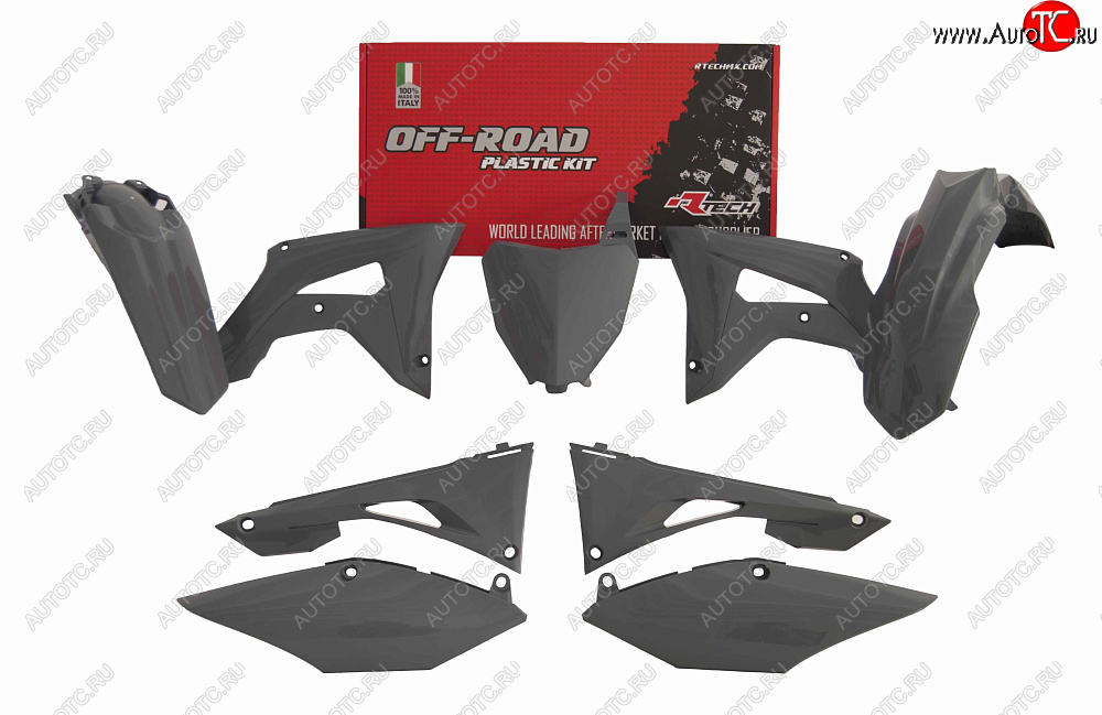 14 999 р. Комплект пластика R-Tech Honda CRF250R 19-20, CRF450R 19-20 (R-KITCRF-GR0-519) Quantum Grey серый  r-kitcrf-gr0-519  с доставкой в г. Пермь