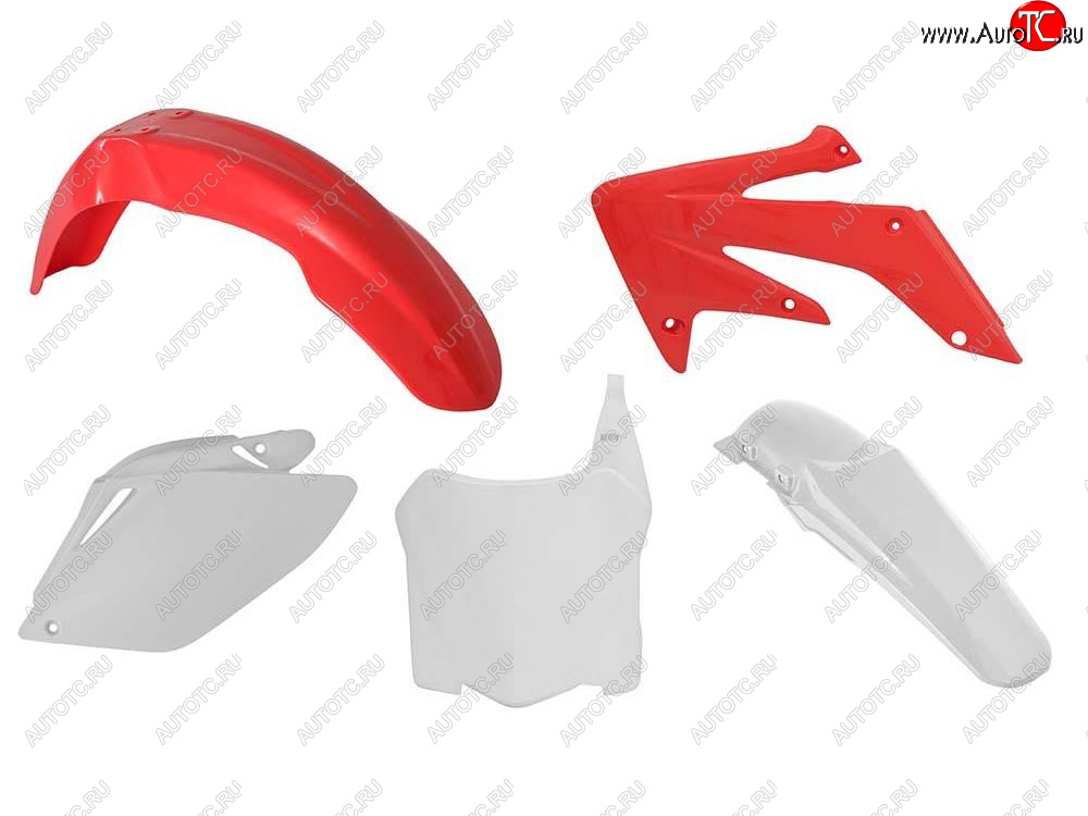 12 749 р. Комплект пластика R-Tech Honda CRF250R 08-09 (R-KITCRF-OEM-588) Бело-Красный  r-kitcrf-oem-588  с доставкой в г. Пермь