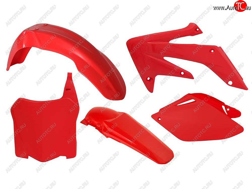 12 749 р. Комплект пластика R-Tech Honda CRF250R 08-09 (R-KITCRF-RS0-588) Красный  r-kitcrf-rs0-588  с доставкой в г. Пермь
