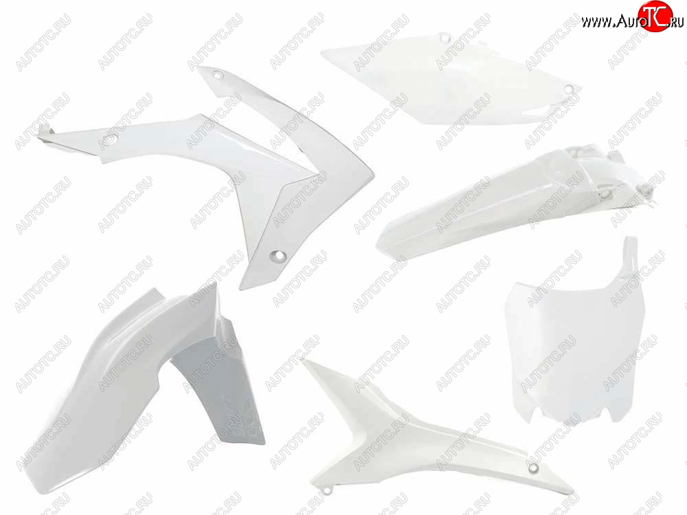 14 999 р. Комплект пластика R-Tech Honda CRF250R 14-17, CRF450R 13-16 (R-KITCRF-BN0-517) Белый  r-kitcrf-bn0-517  с доставкой в г. Пермь