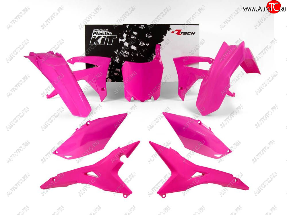 14 999 р. Комплект пластика R-Tech Honda CRF250R 14-17, CRF450R 13-16 (R-KITCRF-FU0-518) Розовый Неон  r-kitcrf-fu0-518  с доставкой в г. Пермь