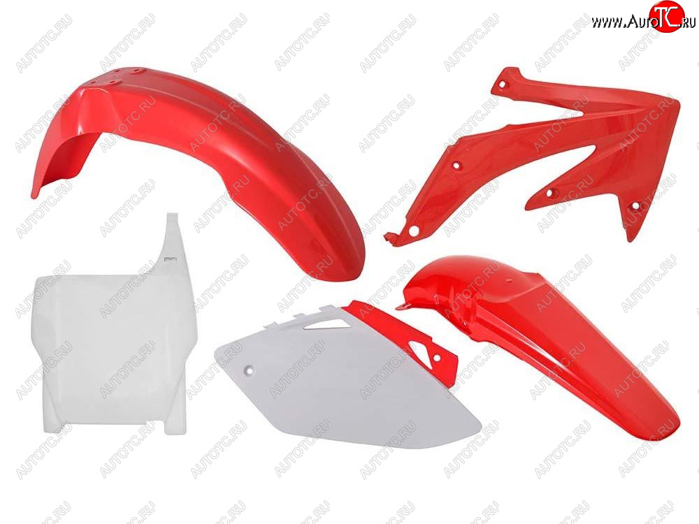 12 749 р. Комплект пластика R-Tech Honda CRF450R 2007 (R-KITCRF-OEM-509) Красно-Белый  r-kitcrf-oem-509  с доставкой в г. Пермь