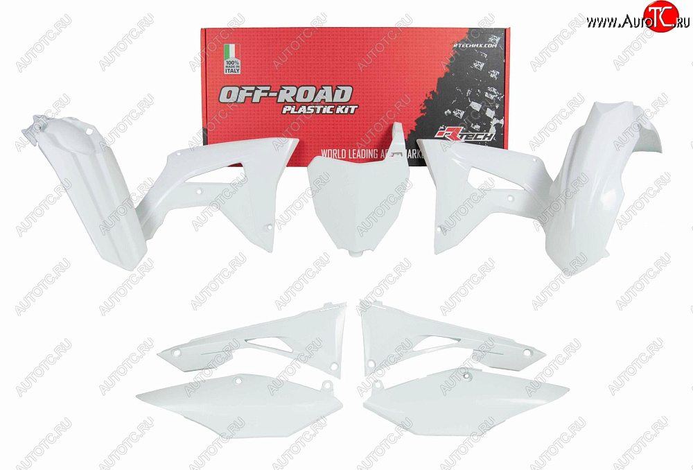 17 399 р. Комплект пластика R-Tech Honda CRF250R 19-21, CRF450R 19-20 (R-KITCRF-BN0-519) белый  r-kitcrf-bn0-519  с доставкой в г. Пермь