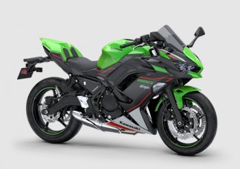 27 499 р. Комплект пластика для мотоцикла Kawasaki ER-6F 21-23 Зелено-Черно-Белый  пм-00028817  с доставкой в г. Пермь. Увеличить фотографию 1