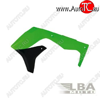 7 399 р. Обтекатели радиатора R-Tech Kawasaki KX450F 16-17 (R-CVKXFVENR16) зеленыечерные  r-cvkxfvenr16  с доставкой в г. Пермь