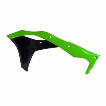 Обтекатели радиатора R-Tech Kawasaki KX250F 17-20 (R-CVKXFVFNR17) зеленыечерные Неон  r-cvkxfvfnr17