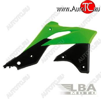 7 399 р. Обтекатели радиатора R-Tech Kawasaki KX250F 13-16 (R-CVKXFVENR13) зеленыечерные  r-cvkxfvenr13  с доставкой в г. Пермь