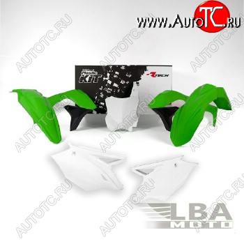 12 749 р. Комплект пластика R-Tech Kawasaki KX450F 16-17 (for USA) (R-KITKXF-OEM-597) зеленыйчерныйбелый  r-kitkxf-oem-597  с доставкой в г. Пермь