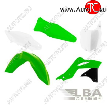 12 749 р. Комплект пластика R-Tech Kawasaki KX250F 13-16 (R-KITKXF-OEM-596) зеленыйчерныйбелый  r-kitkxf-oem-596  с доставкой в г. Пермь
