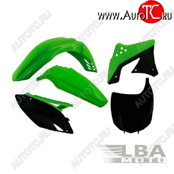 12 749 р. Комплект пластика R-Tech Kawasaki KX250F 09-12 (R-KITKXF-OEM-509) зеленыйчерный  r-kitkxf-oem-509  с доставкой в г. Пермь