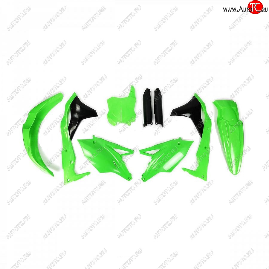 12 749 р. Комплект пластика R-Tech Kawasaki KX250F 17-20 (R-KITKXF-VF0-519) неоновый зеленый  r-kitkxf-vf0-519  с доставкой в г. Пермь