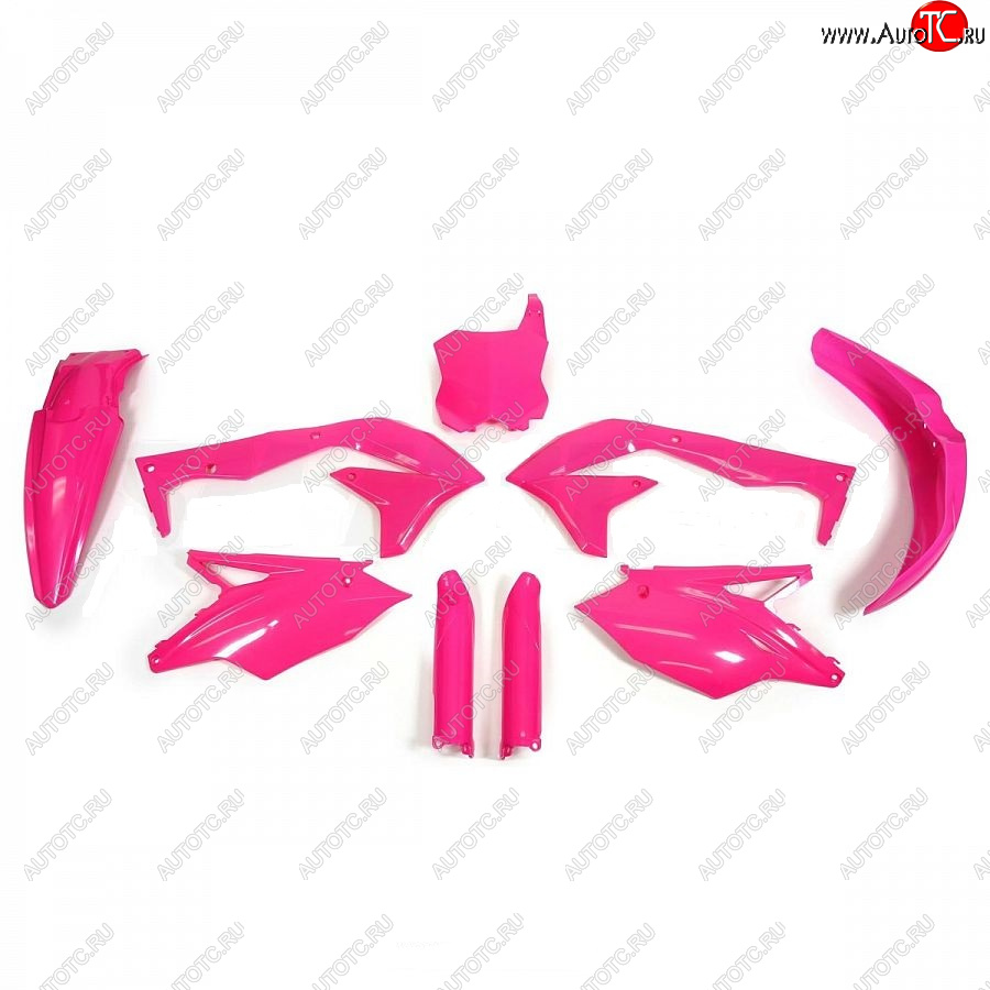 12 749 р. Комплект пластика R-Tech Kawasaki KX450F 16-18 (R-KITKXF-FU0-517) неоновый розовый  r-kitkxf-fu0-517  с доставкой в г. Пермь