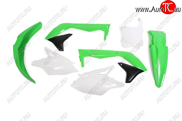 12 749 р. Комплект пластика R-Tech Kawasaki KX450F 16-18 (R-KITKXF-OEM-517) зеленыйбелыйчерный  r-kitkxf-oem-517  с доставкой в г. Пермь