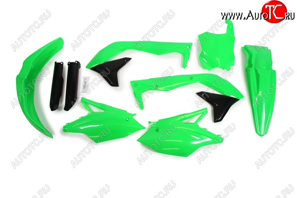 12 749 р. Комплект пластика R-Tech Kawasaki KX450F 16-18 (R-KITKXF-VF0-517) неоновый зеленый  r-kitkxf-vf0-517  с доставкой в г. Пермь