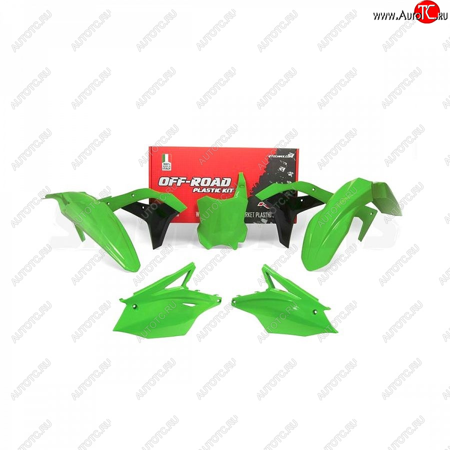 12 749 р. Комплект пластика R-Tech Kawasaki KX250F 17-20 (R-KITKXF-VE0-519) Зеленый  r-kitkxf-ve0-519  с доставкой в г. Пермь