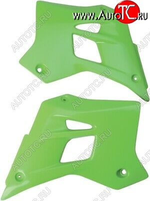 2 299 р. Облицовка радиатора Kawasaki UFO зеленая 2714-021  kzr-670  с доставкой в г. Пермь