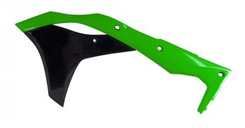 Обтекатели радиатора R-Tech Kawasaki KX250F 17-20 (R-CVKXFVENR17) зеленыечерные  r-cvkxfvenr17