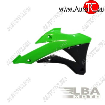 5 899 р. Обтекатели радиатора R-Tech Kawasaki KX85 14-17, KX100 14-17 (R-CVKX0VENR14) зеленыечерные  r-cvkx0venr14  с доставкой в г. Пермь