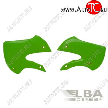 5 679 р. Обтекатели радиатора R-Tech Kawasaki KX65 01-17, KLX110 02-09 (R-CVKX0VE0065) зеленые  r-cvkx0ve0065  с доставкой в г. Пермь