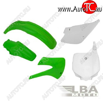 12 789 р. Комплект пластика R-Tech Kawasaki KX85100 98-13 (R-KITKX0-OEM-507) зеленыйбелый  r-kitkx0-oem-507  с доставкой в г. Пермь