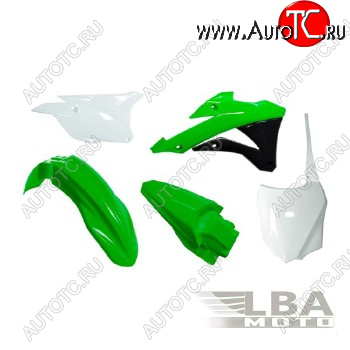 12 789 р. Комплект пластика R-Tech Kawasaki KX85100 14-17 (R-KITKX0-OEM-598) зеленыйчерныйбелый  r-kitkx0-oem-598  с доставкой в г. Пермь