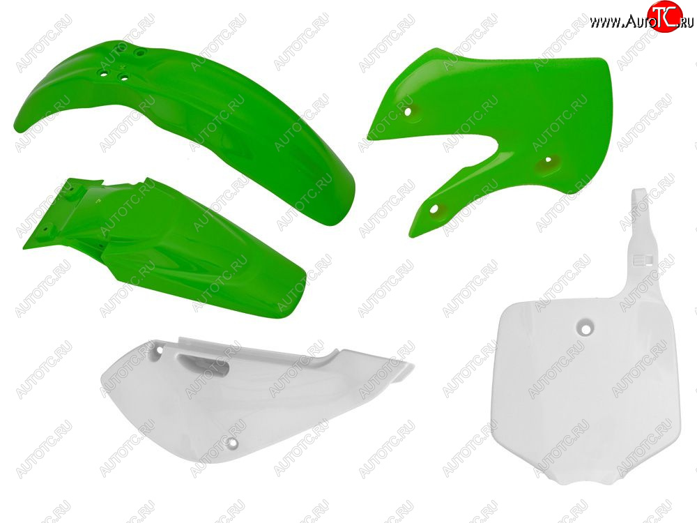 12 789 р. Комплект пластика R-Tech Kawasaki KX65 01-21 (R-KITKX0-OEM-508) Зелено-Белый  r-kitkx0-oem-508  с доставкой в г. Пермь