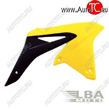 7 419 р. Обтекатели радиатора R-Tech Suzuki RMZ250 10-17 (R-CVRMZGINR10) желтыечерные  r-cvrmzginr10  с доставкой в г. Пермь