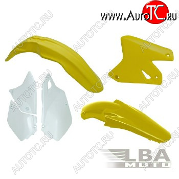 11 839 р. Комплект пластика R-Tech Suzuki DRZ400 00-09 (R-KITDRZ-OEM-411) желтыйбелый  r-kitdrz-oem-411  с доставкой в г. Пермь