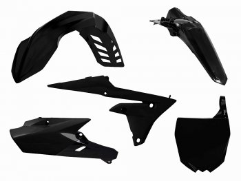 15 149 р. Комплект пластика R-Tech Yamaha WR250F 15-19, WR450F 16-18 (R-KITWRF-NR0-515) черный  r-kitwrf-nr0-515  с доставкой в г. Пермь. Увеличить фотографию 1