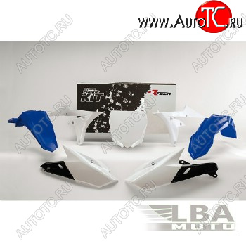 15 149 р. Комплект пластика R-Tech Yamaha YZ250F450F 14-17, YZ250FX 15-17 (R-KITYZF-BL0-514) синийбелый  r-kityzf-bl0-514  с доставкой в г. Пермь
