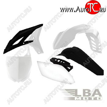 12 789 р. Комплект пластика R-Tech Yamaha YZ250F 10-13 (R-KITYZF-BN1-510) черныйбелый  r-kityzf-bn1-510  с доставкой в г. Пермь