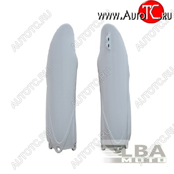 3 949 р. Защита вилки (пара) R-Tech Yamaha YZ125250 15-22, YZ250F450F 10-22 (R-PSYZ0BN0010) белые  r-psyz0bn0010  с доставкой в г. Пермь