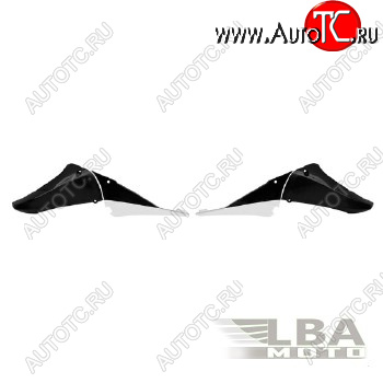 7 059 р. Обтекатели радиатора верхние R-Tech Yamaha YZ450F 10-13 (R-CVYZFNRBNU0) черныебелые  r-cvyzfnrbnu0  с доставкой в г. Пермь