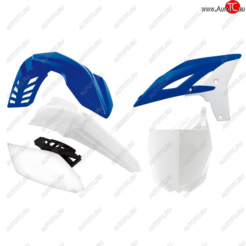 12 789 р. Комплект пластика R-Tech Yamaha YZ250F 10-13 (R-KITYZF-BL0-510) синийбелый  r-kityzf-bl0-510  с доставкой в г. Пермь