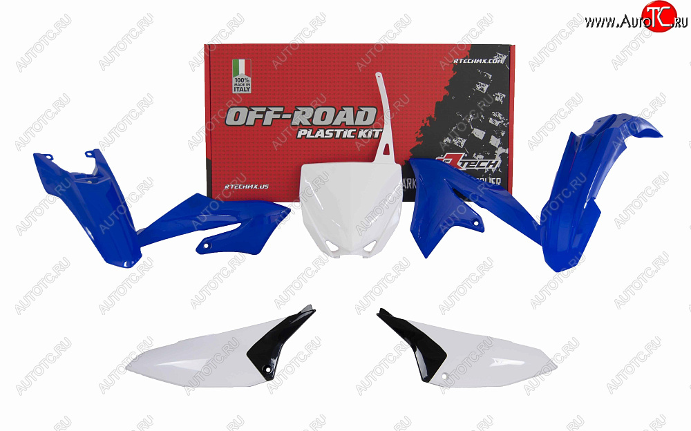 12 789 р. Комплект пластика R-Tech Yamaha YZ65 18-20 (R-KITYZ0-OEM-565) синийбелыйчерный  r-kityz0-oem-565  с доставкой в г. Пермь